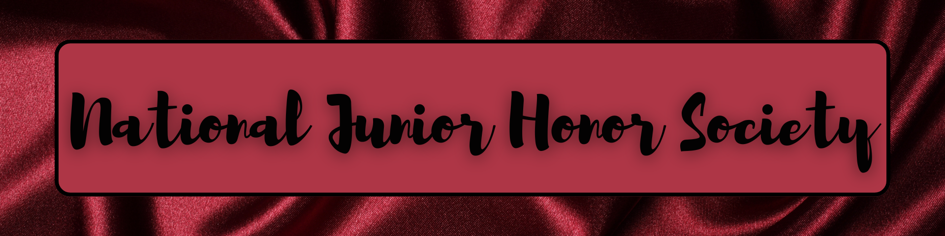 The background contains various sparkle filled gold lines. The words in the foreground read "national junior honor society" in maroon font.